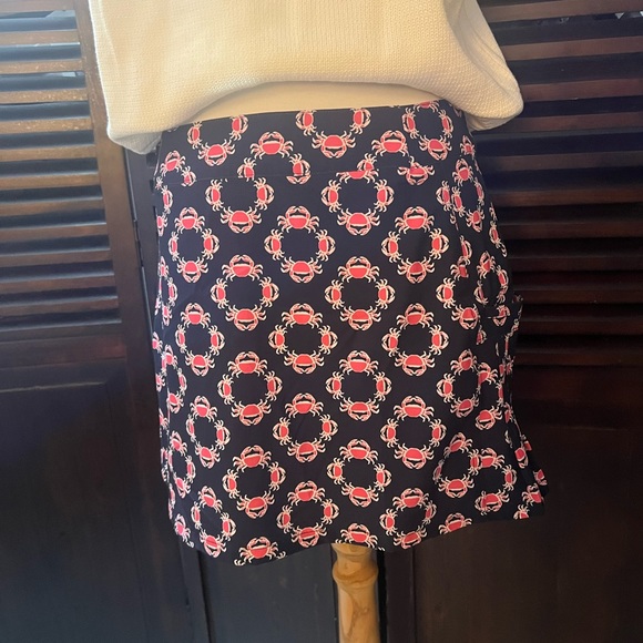 Crown & Ivy Golf Navy Blue/Pink Crab Print Skort ! - Picture 11 of 14